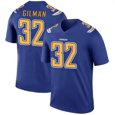 Men's Alohi Gilman Los Angeles Chargers Color Rush Jersey - Royal Legend