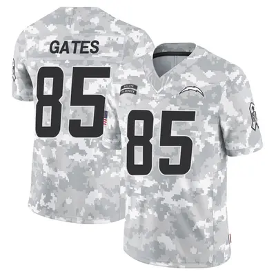 Men's Antonio Gates Los Angeles Chargers 2024 Salute to Service Jersey - Arctic Camo Limited