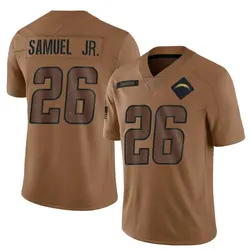 Men's Asante Samuel Jr. Los Angeles Chargers 2023 Salute To Service Jersey - Brown Limited