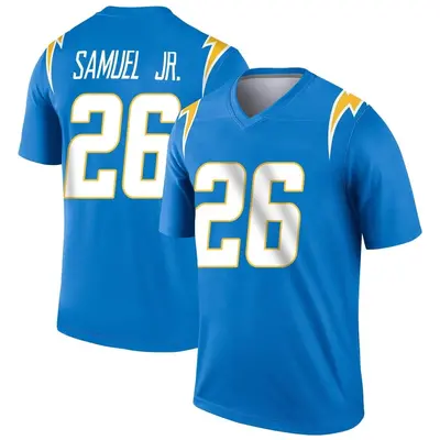 Men's Asante Samuel Jr. Los Angeles Chargers Powder Jersey - Blue Legend