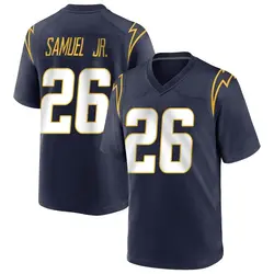 Men's Asante Samuel Jr. Los Angeles Chargers Team Color Jersey - Navy Game