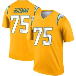 Men's Bradley Bozeman Los Angeles Chargers Inverted Jersey - Gold Legend