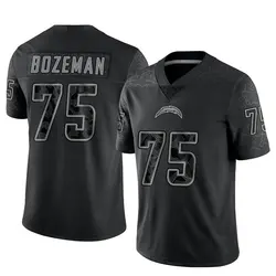 Men's Bradley Bozeman Los Angeles Chargers Reflective Jersey - Black Limited