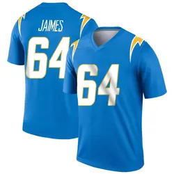 Men's Brenden Jaimes Los Angeles Chargers Powder Jersey - Blue Legend