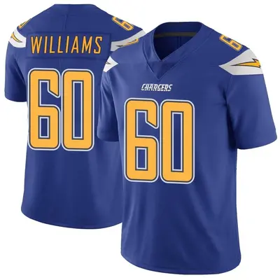 Men's Bucky Williams Los Angeles Chargers Color Rush Vapor Untouchable Jersey - Royal Limited