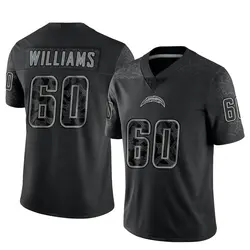 Men's Bucky Williams Los Angeles Chargers Reflective Jersey - Black Limited