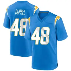 Men's Bud Dupree Los Angeles Chargers Powder Alternate Jersey - Blue Game