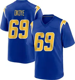 Men's CJ Okoye Los Angeles Chargers 2nd Alternate Jersey - Royal Game