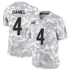 Men's Chase Daniel Los Angeles Chargers 2024 Salute to Service Jersey - Arctic Camo Limited