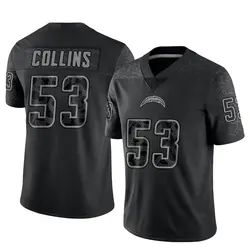 Men's Chris Collins Los Angeles Chargers Reflective Jersey - Black Limited