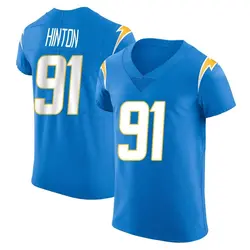 Men's Christopher Hinton Los Angeles Chargers Alternate Vapor Untouchable Jersey - Blue Elite