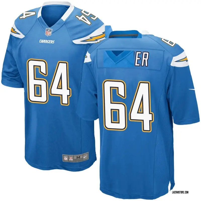 Men's Cole Toner Los Angeles Chargers Powder Alternate Jersey - Blue Game