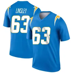 Men's Corey Linsley Los Angeles Chargers Powder Jersey - Blue Legend