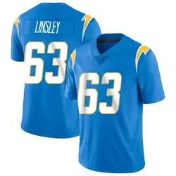 Men's Corey Linsley Los Angeles Chargers Powder Vapor Untouchable Alternate Jersey - Blue Limited