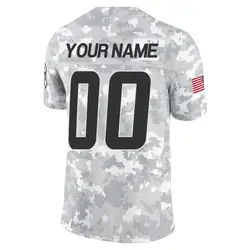 Men's Custom Los Angeles Chargers 2024 Salute to Service Jersey - Arctic Camo Limited