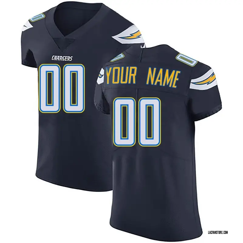 Men's Custom Los Angeles Chargers Team Color Vapor Untouchable Jersey ...