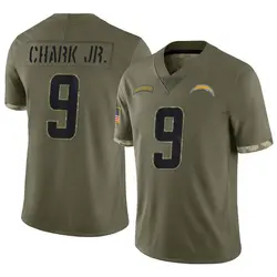 Men's DJ Chark Jr. Los Angeles Chargers 2022 Salute To Service Jersey - Olive Limited