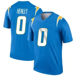 Men's Daiyan Henley Los Angeles Chargers Powder Jersey - Blue Legend