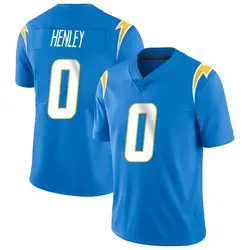 Men's Daiyan Henley Los Angeles Chargers Powder Vapor Untouchable Alternate Jersey - Blue Limited