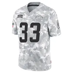 Men's Deane Leonard Los Angeles Chargers 2024 Salute to Service Jersey - Arctic Camo Limited