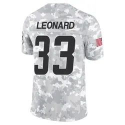 Men's Deane Leonard Los Angeles Chargers 2024 Salute to Service Jersey - Arctic Camo Limited