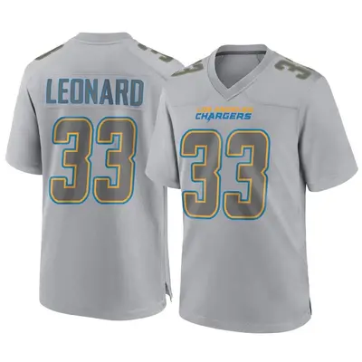 Men's Deane Leonard Los Angeles Chargers Atmosphere Fashion Jersey - Gray Game