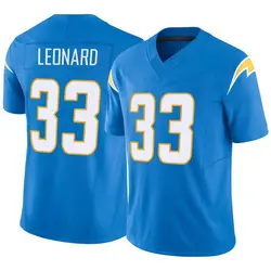 Men's Deane Leonard Los Angeles Chargers Powder Vapor F.U.S.E. Jersey - Blue Limited