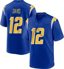 Men's Derius Davis Los Angeles Chargers 2nd Alternate Jersey - Royal Game