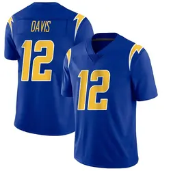 Men's Derius Davis Los Angeles Chargers 2nd Alternate Vapor Jersey - Royal Limited