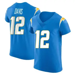 Men's Derius Davis Los Angeles Chargers Alternate Vapor Untouchable Jersey - Blue Elite