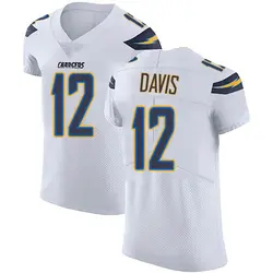 Men's Derius Davis Los Angeles Chargers Vapor Untouchable Jersey - White Elite