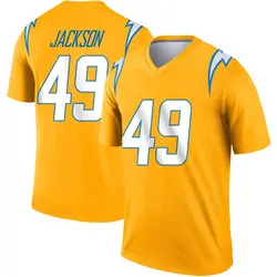 Men's Eddie Jackson Los Angeles Chargers Inverted Jersey - Gold Legend