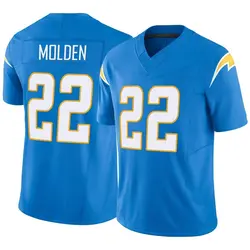 Men's Elijah Molden Los Angeles Chargers Powder Vapor F.U.S.E. Jersey - Blue Limited