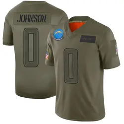 Men's Emany Johnson Los Angeles Chargers 2019 Salute to Service Jersey - Camo Limited