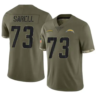 Men's Foster Sarell Los Angeles Chargers 2022 Salute To Service Jersey - Olive Limited