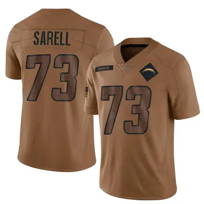 Men's Foster Sarell Los Angeles Chargers 2023 Salute To Service Jersey - Brown Limited