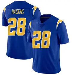 Men's Hassan Haskins Los Angeles Chargers 2nd Alternate Vapor Jersey - Royal Limited