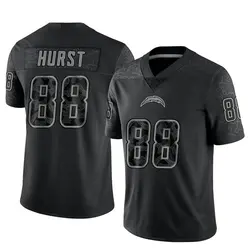 Men's Hayden Hurst Los Angeles Chargers Reflective Jersey - Black Limited