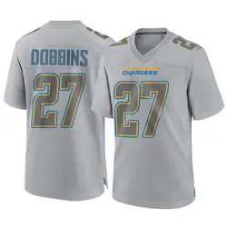 Men's J.K. Dobbins Los Angeles Chargers Atmosphere Fashion Jersey - Gray Game