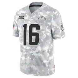 Men's JK Scott Los Angeles Chargers 2024 Salute to Service Jersey - Arctic Camo Limited