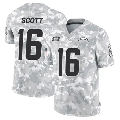 Men's JK Scott Los Angeles Chargers 2024 Salute to Service Jersey - Arctic Camo Limited