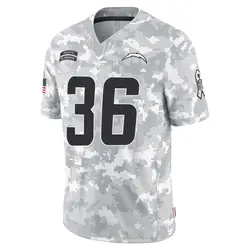 Men's Ja'Sir Taylor Los Angeles Chargers 2024 Salute to Service Jersey - Arctic Camo Limited