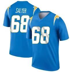 Men's Jamaree Salyer Los Angeles Chargers Powder Jersey - Blue Legend