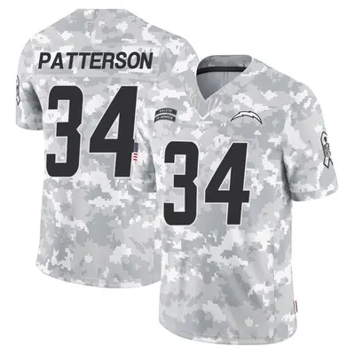 Men's Jaret Patterson Los Angeles Chargers 2024 Salute to Service Jersey - Arctic Camo Limited