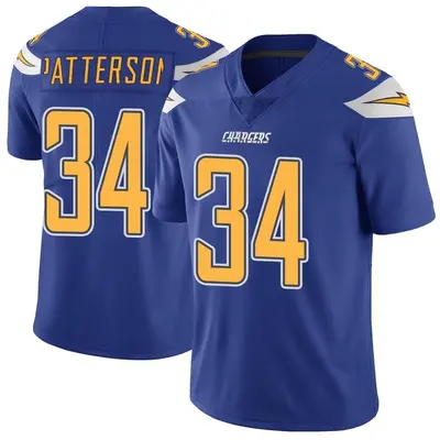 Men's Jaret Patterson Los Angeles Chargers Color Rush Vapor Untouchable Jersey - Royal Limited