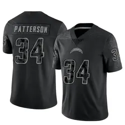 Men's Jaret Patterson Los Angeles Chargers Reflective Jersey - Black Limited