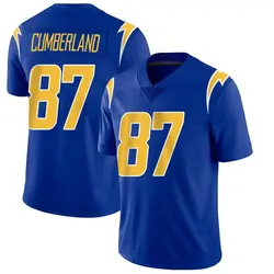 Men's Jeff Cumberland Los Angeles Chargers 2nd Alternate Vapor Jersey - Royal Limited