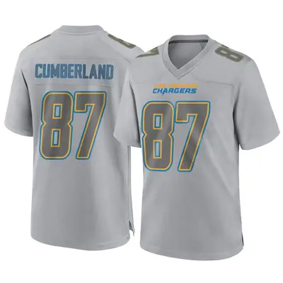 Men's Jeff Cumberland Los Angeles Chargers Atmosphere Fashion Jersey - Gray Game