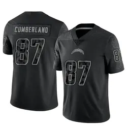 Men's Jeff Cumberland Los Angeles Chargers Reflective Jersey - Black Limited