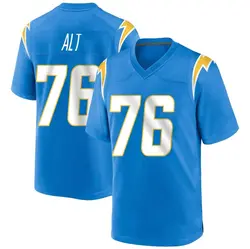 Men's Joe Alt Los Angeles Chargers Powder Alternate Jersey - Blue Game